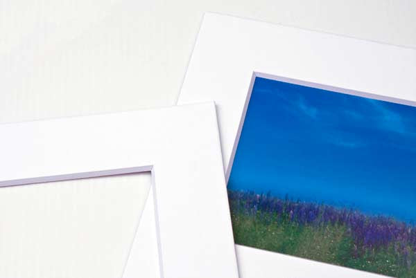 Passepartout Dubbeldik Wit/Wit Kern 19,4x29,5cm Venster - Buitenmaat 30,5x40,6cm (10 stuks) [MT20005]