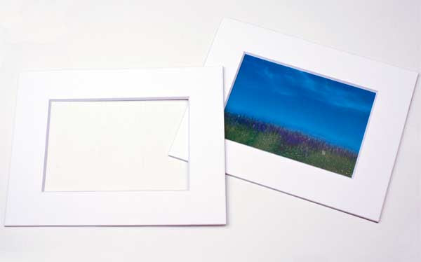 Passepartout Dubbeldik Wit/Wit Kern 19,4x29,5cm Venster - Buitenmaat 30,5x40,6cm (10 stuks) [MT20005]