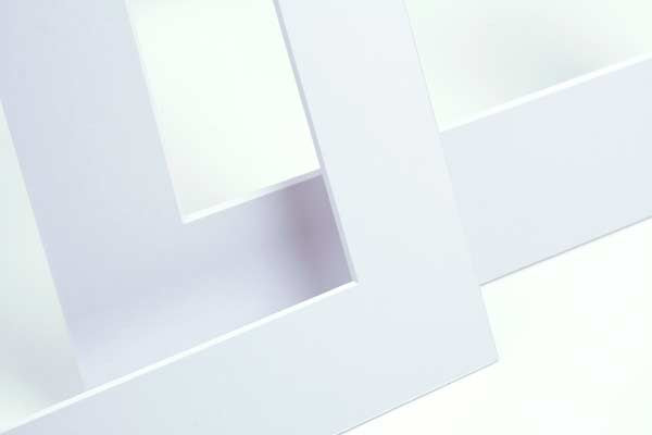 Passe partout Blanc 27 x 34cm pour le découpage intérieur. 40.6 x 50.8cm (10 Pièces) [MS20214]
