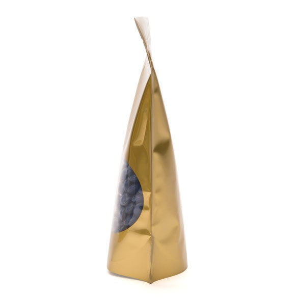 Stazakken Goud met ovaal Venster 13x7x20,5cm | 113 gram (100 stuks) [ZBGO3G]