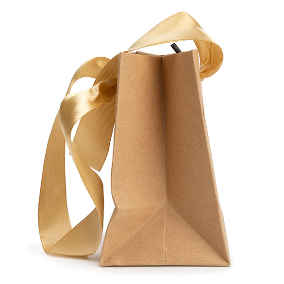 Cadeautasjes Kraft met Venster 10,2x7x11,4cm (10 stuks) [GMBW1K]
