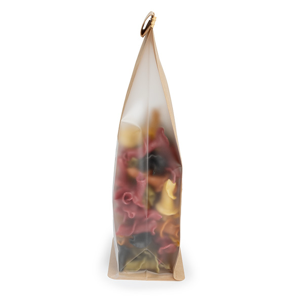 Blokbodemzakken Kraft met Tin-Tie Sluiting en Zijvouw 8,9x6,4x25,4cm (100 stuks) [TTGB1K]