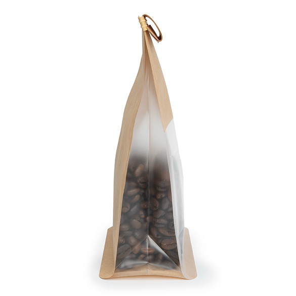 Sac à fond plat kraft avec fermeture tin-tie et soufflets 10,2x6,4x20,3 cm (100 pcs) [TTGB2K]
