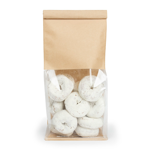 Sac à fond plat kraft avec fermeture tin-tie et soufflets 12,7x7,6x30,5 cm (100 pcs) [TTGB3K]