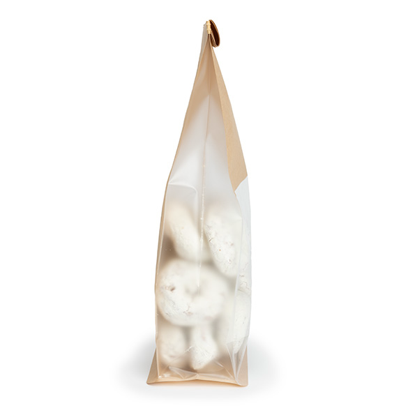 Sac à fond plat kraft avec fermeture tin-tie et soufflets 12,7x7,6x30,5 cm (100 pcs) [TTGB3K]