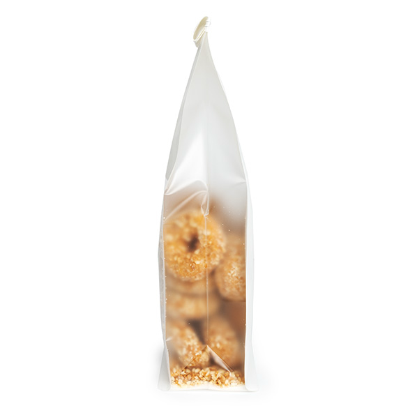Sac à fond plat blanc avec fermeture tin-tie et soufflets 12,7x7,6x30,5 cm (100 pcs) [TTGB3W]