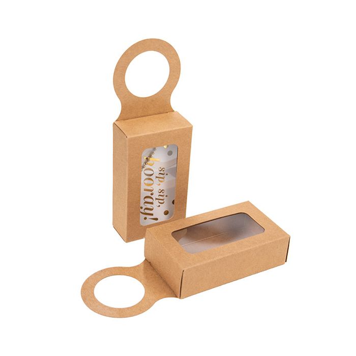 Kraft Doosje Met Hanger 5,5x3x10 cm (25 stuks) [FS357]
