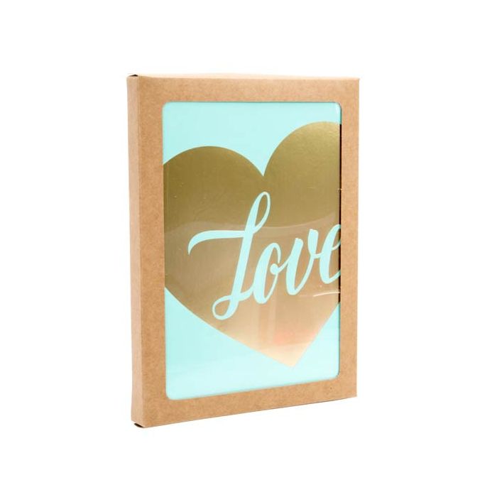 Kraftdoosjes met Venster 15.3x1.6x21.5cm (25 stuks) [WKRGA5]