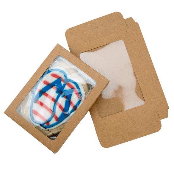 Kraftdoosjes met Venster 10,2x2,1x13,8cm (25 stuks) [WKRG313]