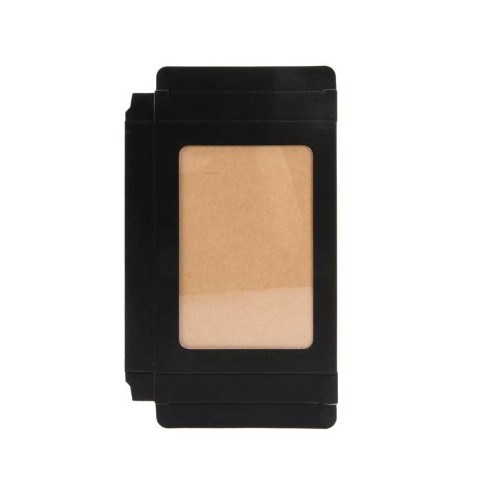 Boîte à fenêtre en papier noir mat avec feuille PET insérée, 11.5 x 1.5 x 15 cm, A2 (25 Pieces) [WMBG3]