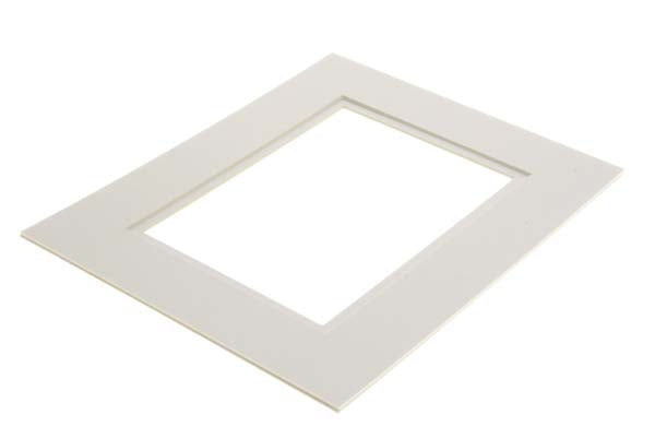 Double Passe Partout Blanc/Blanc 17 x 47cm pour le découpage intérieur. 45.7 x 61.0cm (10 Pièces) [MD20152]