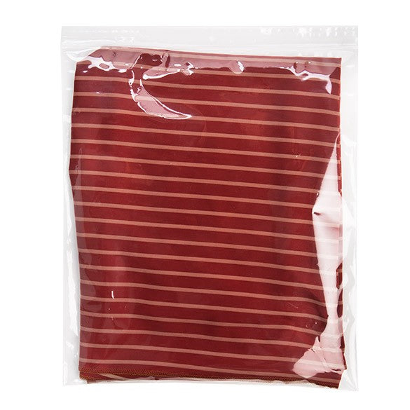 Sachet zip à transparence cristalline 75 microns avec trou pour suspension 33x38,1cm (100 pièces) [Z3R1315]