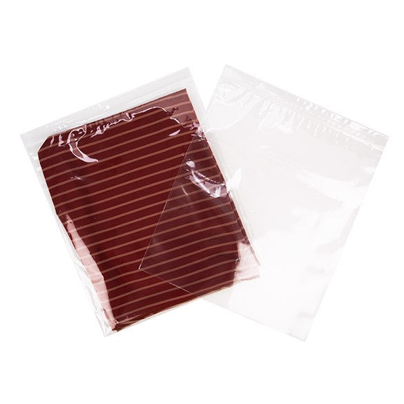 Sachet zip à transparence cristalline 75 microns avec trou pour suspension 33x38,1cm (100 pièces) [Z3R1315]