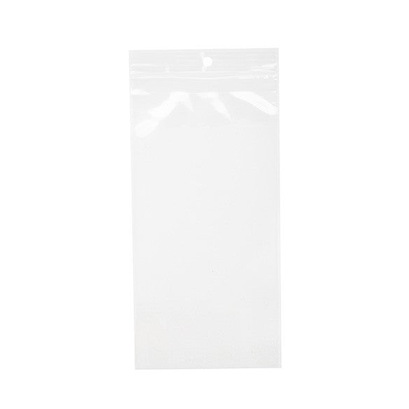 Gripzakken met Ophanggat 12,5x20,5cm Kristalhelder PP 75 Micron (100 stuks) [Z3R48]