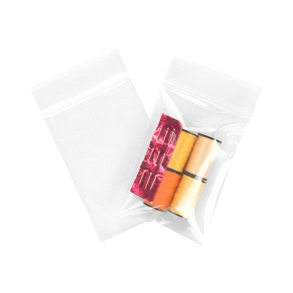 Sachet zip à transparence cristalline 100 microns 5,1x7,6cm (100 pièces) [Z4C23]