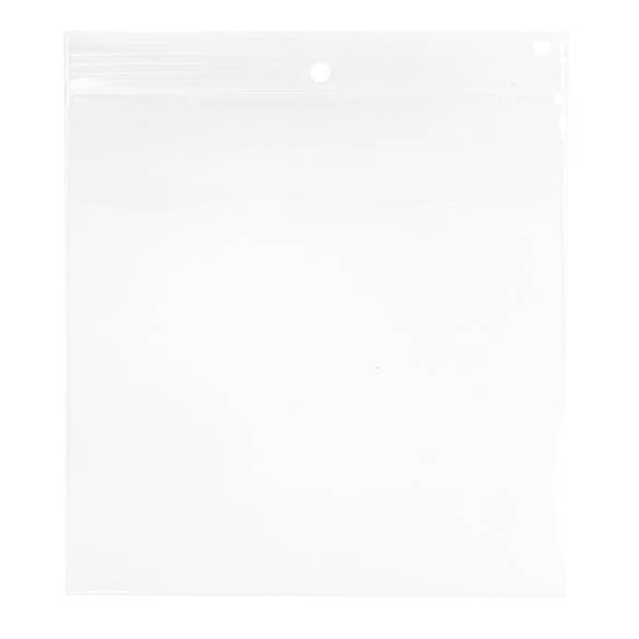 Gripzakken met Ophanggat 15x15cm Kristalhelder PP 100 Micron (100 stuks) [Z4R66]