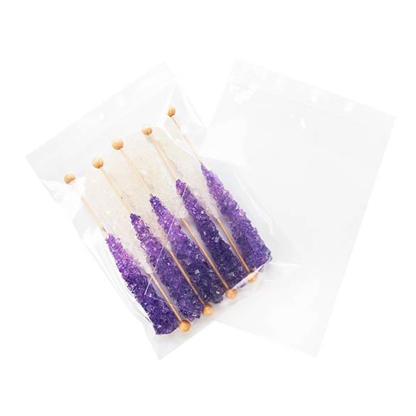 Sachet zip à transparence cristalline 100 microns avec trou pour suspension 15,2x20,3cm (100 pièces) [Z4R68]