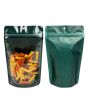 Doypack Transparent/Paillettes Vert 13x7,9x20,6cm (100 pièces) [ZBG3GLGR]