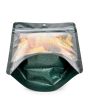 Doypack Transparent/Paillettes Vert 13x7,9x20,6cm (100 pièces) [ZBG3GLGR]