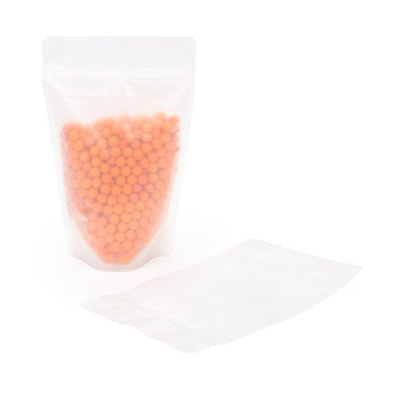 Doypack glacé avec Zip 14.9x8.9x23.2 cm | 312g (100 pièces) [ZBGF7]