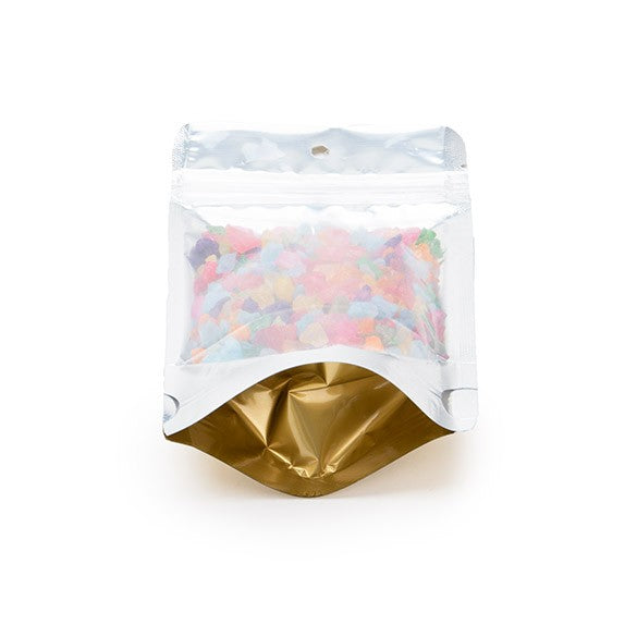 Doypack avec le dos doré 9.5x5.7x15.7cm | 57g (100 pièces) [ZBGG35]