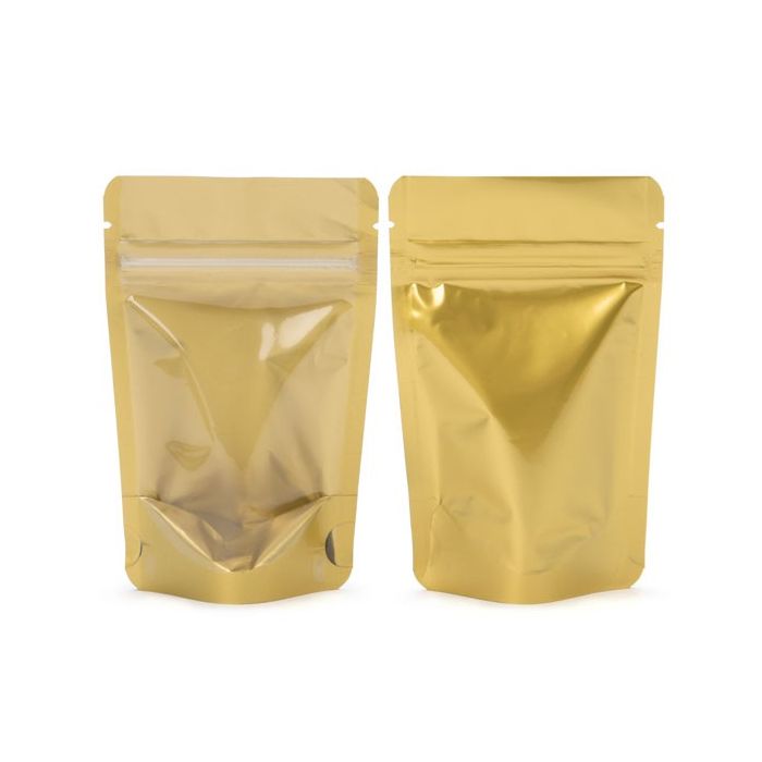 Doypack avec dos Or 12x7.5x18.5cm | 114g (100 pièces) [ZBGGC46]
