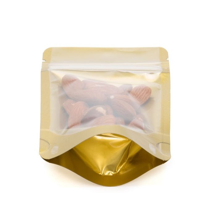 Doypack avec dos Or 12x7.5x18.5cm | 114g (100 pièces) [ZBGGC46]