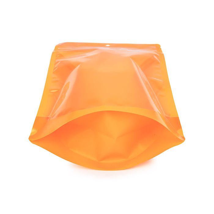 Doypack Transparent/Orange Fluo 17,2x8,9x28,6cm (100 pièces) [ZBGN4OR]