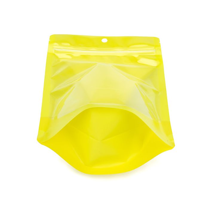 Doypack Transparent/Jaune Fluo 14,9x8,9x23,2cm (100 pièces) [ZBGN7YW]