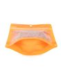 Doypack Transparent/Neon Orange 15,9x6,4x14,6cm Trou Suspension Rond (100 pièces) [ZBGNSHZOR]