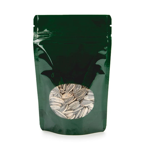 Stazakken Groen met ovaal Venster 10x6x15cm | 57 gram (100 stuks) [ZBGO2HG]