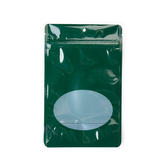 Stazakken Groen met ovaal Venster 13x7x20,5cm | 113 gram (100 stuks) [ZBGO3HG]
