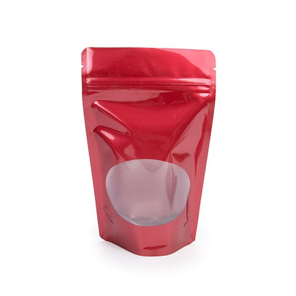 Stazakken Rood met ovaal Venster 13x7x20,5cm | 113 gram (100 stuks) [ZBGO3R]