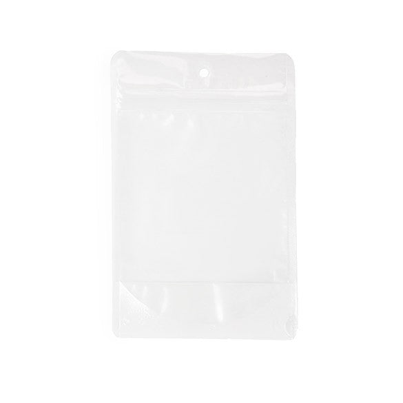 Doypack papier de riz Blanc 11.9x7.6x18.4cm (114 g) (100 pièces) [ZBGR46WC]