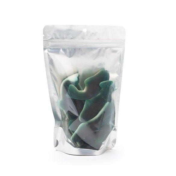 Stazakken Transparant/Zilver 13x7x20,5cm | 113 gram Met Rond Ophanggat (100 stuks) [ZBGS3H]