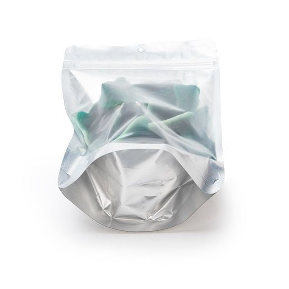 Doypack Argenté 13x7.9x20.6cm | 113g Trou Suspension Rond (100 pièces) [ZBGS3H]