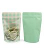 Doypack Transparent/Verte Pastel Plaid 13x7,9x20,6cm (25 pièces) [ZBGSW3GR]