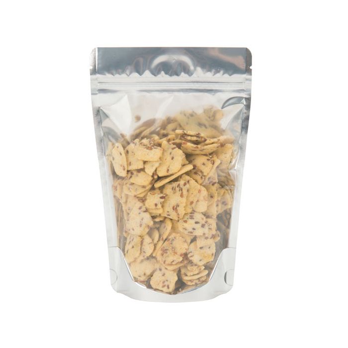 Doypack avec dos Blanc 8x5x13cm | 28g (100 pièces) [ZBGW1]