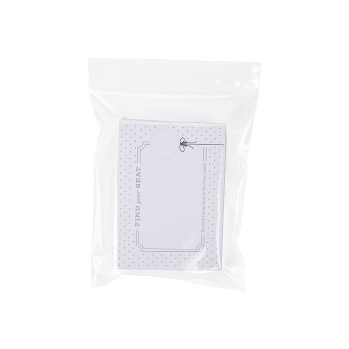 Sachet zip à transparence cristalline 10,2x12,7cm (100 pièces) [ZC45]