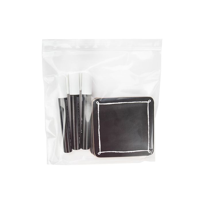 Sachet zip à transparence cristalline 20,3x20,3cm (100 pièces) [ZC88]