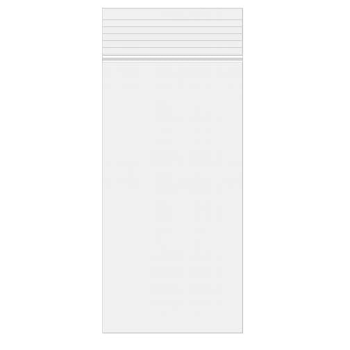 Sachet zip transparent en PE-BD 12,7x25,4cm (100 pièces) [2PE510]
