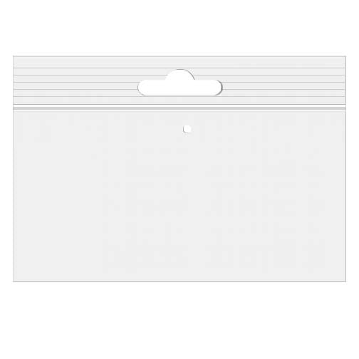Gripzakken met euroloch en luchtgat 15x10cm Kristalhelder pp 50 micron (100 stuks) [ZE64V]