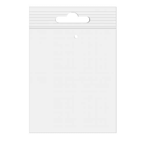 Gripzakken met euroloch en luchtgat 12,5x18cm Kristalhelder pp 50 micron (100 stuks) [ZE57V]