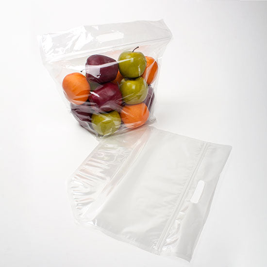 Sachet zip à transparence cristalline rigide avec poignée 27,9x10,3x15,2 cm (100 Pièces) [ZFG4]