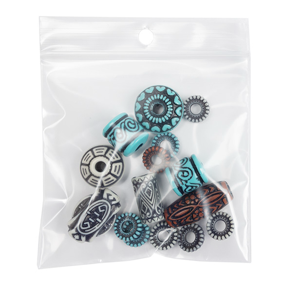 Gripzakken met ophanggat 7,5x7,5cm pe 50 micron (100 stuks) [2PR33]