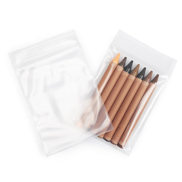 Sachet zip transparent en PE-BD 7,6x10,2cm (100 pièces) [4PE34]