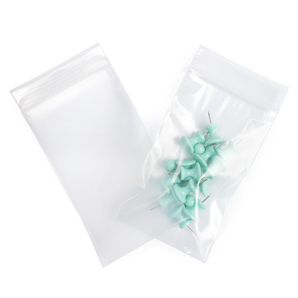 Sachet zip transparent en PE-BD 7,6x12,7cm (100 pièces) [4PE35]