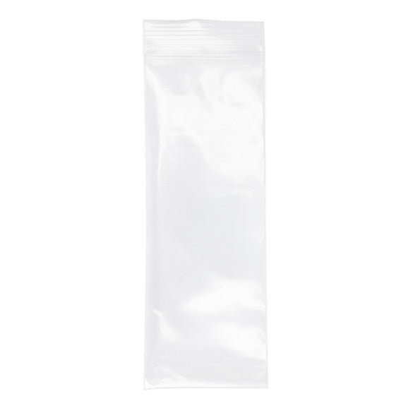 Sachet zip transparent en PE-BD 7,6x20,3cm (100 pièces) [4PE38]