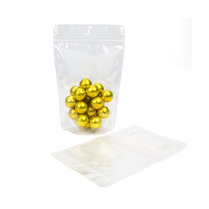 Doypack Transparentes 14,9x8,9x23,2cm Trou de suspension (100 pièces) [ZBGCC7H]