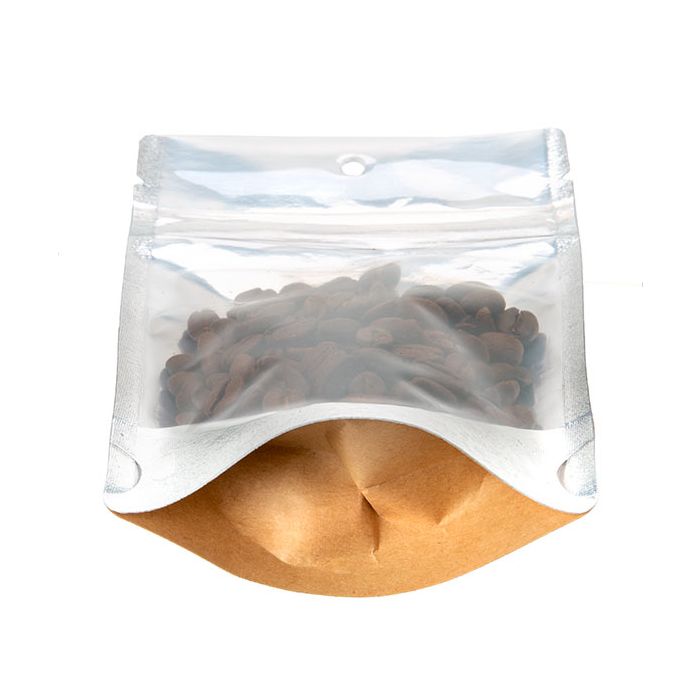 Doypack Transparentes/Kraft 10,2x6x15,2cm Trou de suspension (100 pièces) [ZBGK2H]